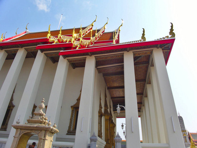 曼谷 瓦特 亚洲 美丽的 天空 佛教徒 建筑学 泰国 佛陀