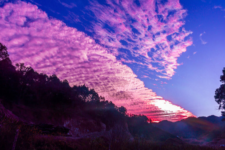 彩云 风景 天空 颜色 自然 日落