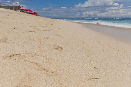旅行 太阳 自然 假期 海岸线 轨道 海滩 脚印 旅游业
