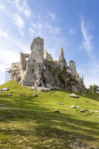废墟 要塞 建筑 斯洛伐克 欧洲 历史 古老的 美丽的 历史的