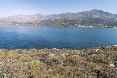 地中海 海滩 夏天 克里特岛 希腊语 希腊 泻湖 海岸 自然