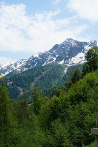 索道 天气 高的 自然 山谷 旅游业 假期 小山 索契 俄罗斯