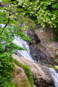 悬崖 假期 春天 风景 国家的 旅行 夏天 美女 岩石 落下