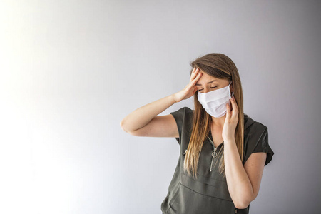 绝望 病毒 女人 污染 医生 医学 害怕 意大利 在室内