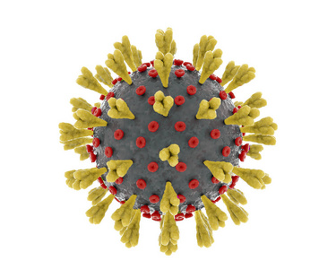 新型冠状病毒的照片图图片