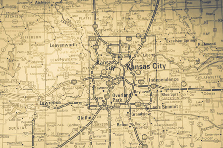 图钉 特写镜头 堪萨斯州 文化 地图集 地图 商业 发现