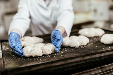 工厂 商店 面团 生产 美味的 行业 面包师 面粉 酵母