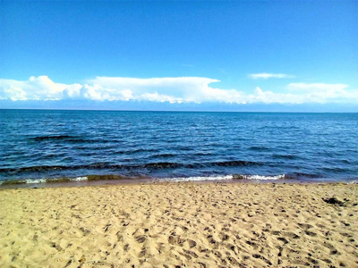 夏天 反射 自然 美女 旅行 海洋 海岸 风景 全景图 天空