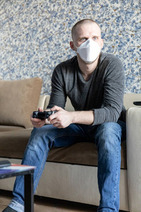公寓 健康 流感 肖像 计算机 男人 大流行 流行病 病毒