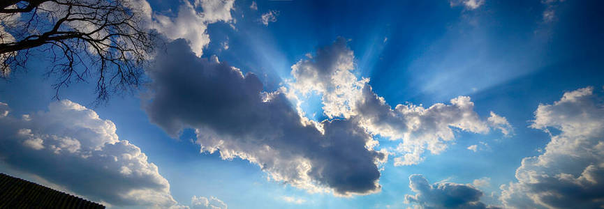 自然 天堂 云景 阳光 太阳 气氛 空气 颜色 积云 天空