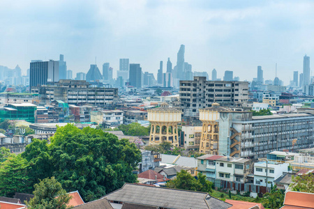 泰国 旅游业 高的 建筑 大都市 美丽的 商业 曼谷 风景