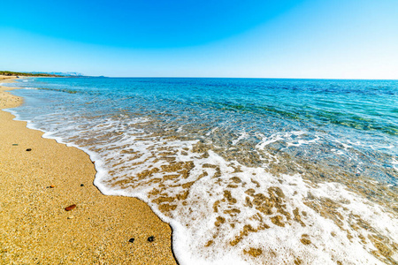 旅游业 太阳 撒丁岛 海滩 旅行 风景 绿松石 夏天 海岸线