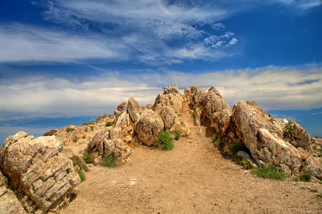 岩石 旅游业 砂岩 沙漠 旅行 美丽的 地质学 天空 自然