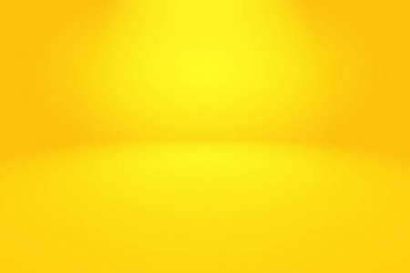 魔术抽象柔和的色彩闪亮的黄色渐变工作室背景。