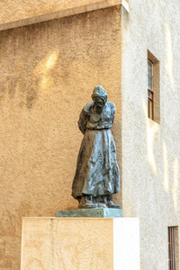 雕塑 先知 城市 瑞士 古老的 文化 夏天 外部 日内瓦