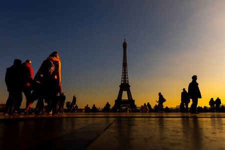欧洲 埃菲尔铁塔 建筑学 巴黎 风景 首都 特罗卡德罗 旅行