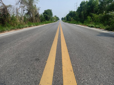 泰国 路面 风景 公路 运输 交通 油漆 国家 开车 签名