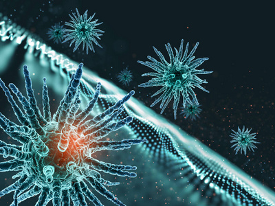 病毒 生物学 细胞 提供 药物 科学 实验 插图 大流行