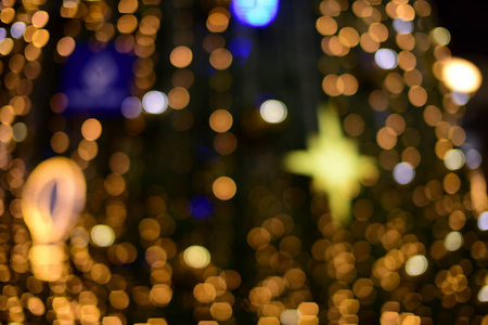 闪耀 球体 假日 颜色 闪烁 新的 圣诞节 庆祝 模糊 灯泡