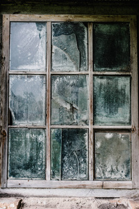 外部 窗口 颜色 古老的 房子 玻璃 要素 故意破坏 框架