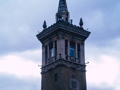 历史 瓦片 房子 欧洲 城市 拉脱维亚 天际线 外观 古老的