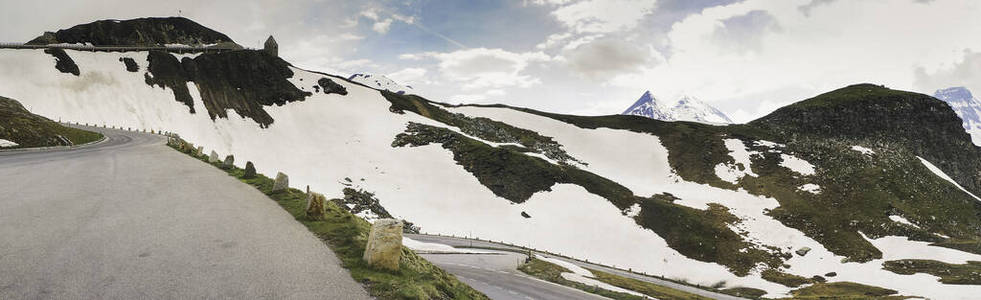 无处 宽的 奥地利 高峰 阿尔卑斯山 公园 弯曲 周期 风景