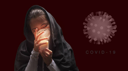 保护 面具 流行病 坏的 女人 冠状病毒 流感 病毒 感染