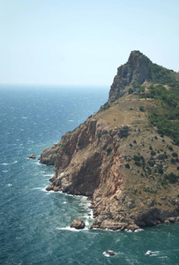 海湾 海景 天空 欧洲 空气 海滩 海岸 美丽的 风景 夏天