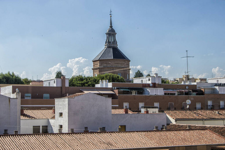教堂 马德里 房屋 城市 风景 全景图 天际线 建筑 房子