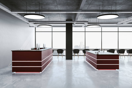 阳光 大厅 木材 建筑学 办公室 建筑 书桌 工作场所 商业