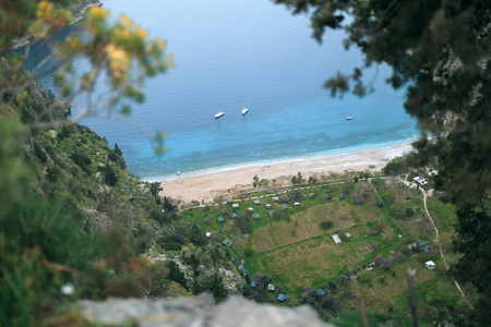 海滩 全景图 天空 岩石 澳大利亚 海湾 自然 风景 旅行