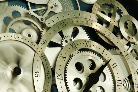 计时器 制造业 钟表学 旋转的 齿轮 合作 小时 权力 发条装置