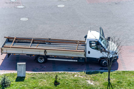 航运 油轮 卡车运输 传送 载体 负载 重的 车辆 拖车