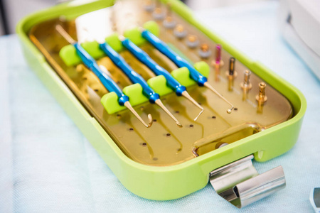 口腔保健.牙科设备的特写照片.口腔器械照片