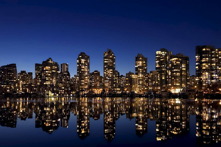 海岸线 风景 港湾 傍晚 旅游业 城市景观 温哥华 摩天大楼
