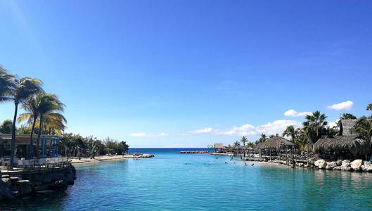 绿松石 风景 库拉索 旅行 自然 全景图 海湾 天堂 海景