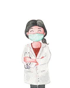 工人 实验室 风险 保护 女孩 爆发 医学 制服 光晕 在一起