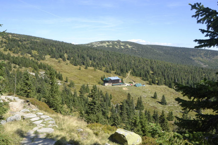 通路 自然 全景图 风景 公园 旅游业 乡村 天空 小屋