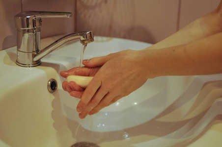 洗手间 泡沫 准备 消毒 传播 房间 液体 下沉 人类 女人