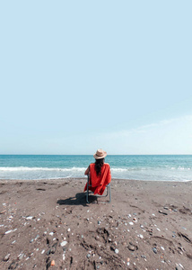 自由 波浪 夏季 旅行 放松 女人 闲暇 旅游业 假日 海岸