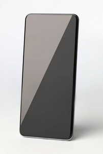 灰色背景特写的现代智能手机