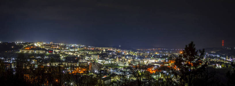 傍晚 暮光 亚洲 地标 城市 风景 场景 全景图 建筑 自然