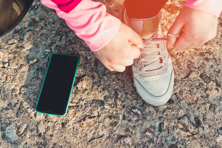 跑步 太阳 运行 电话 娱乐 运动 成人 鞋带 运动员 运动型