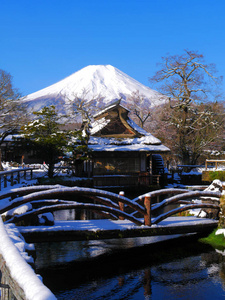 公吨 房子 山梨 冬天 四月 旅游业 日本人 冬季景观 亚洲