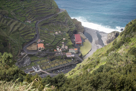 葡萄牙 马德拉 珍妮拉 风景 自然 海岸 村庄 海洋