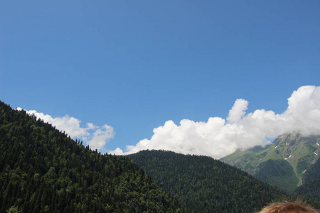 全景图 高的 旅行 天空 自然 旅游业 山谷 夏天 森林