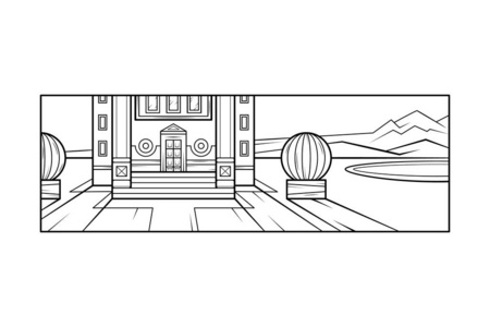 素描庄园图片
