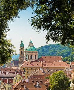 地标 布拉格 全景图 城市景观 大教堂 建筑学 风景 屋顶