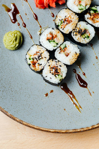 饮食 蔬菜 石板 午餐 海藻 传送 日本 春天 大米 海鲜