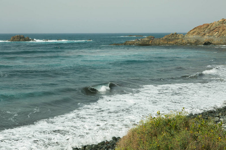 旅行 海洋 海岸 美丽的 天空 风景 海滩 夏天 自然